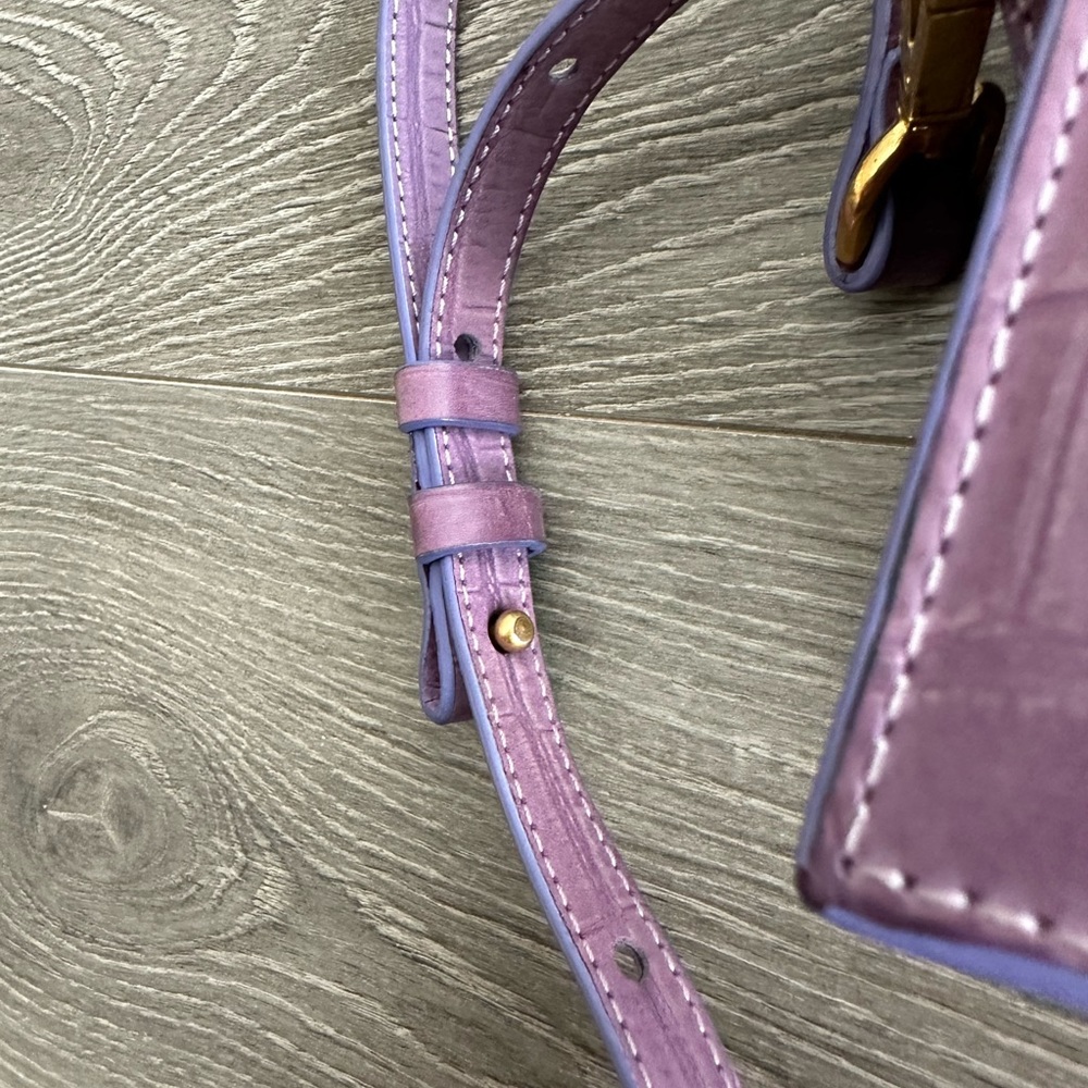 RARE Jacquemus Chiquito Moyen purple suede purse - Picture 9 of 10